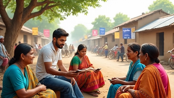 MDIF volunteers at a community digital-literacy drive